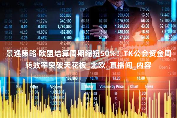 景逸策略 欧盟结算周期缩短50%！TK公会资金周转效率突破天花板_北欧_直播间_内容